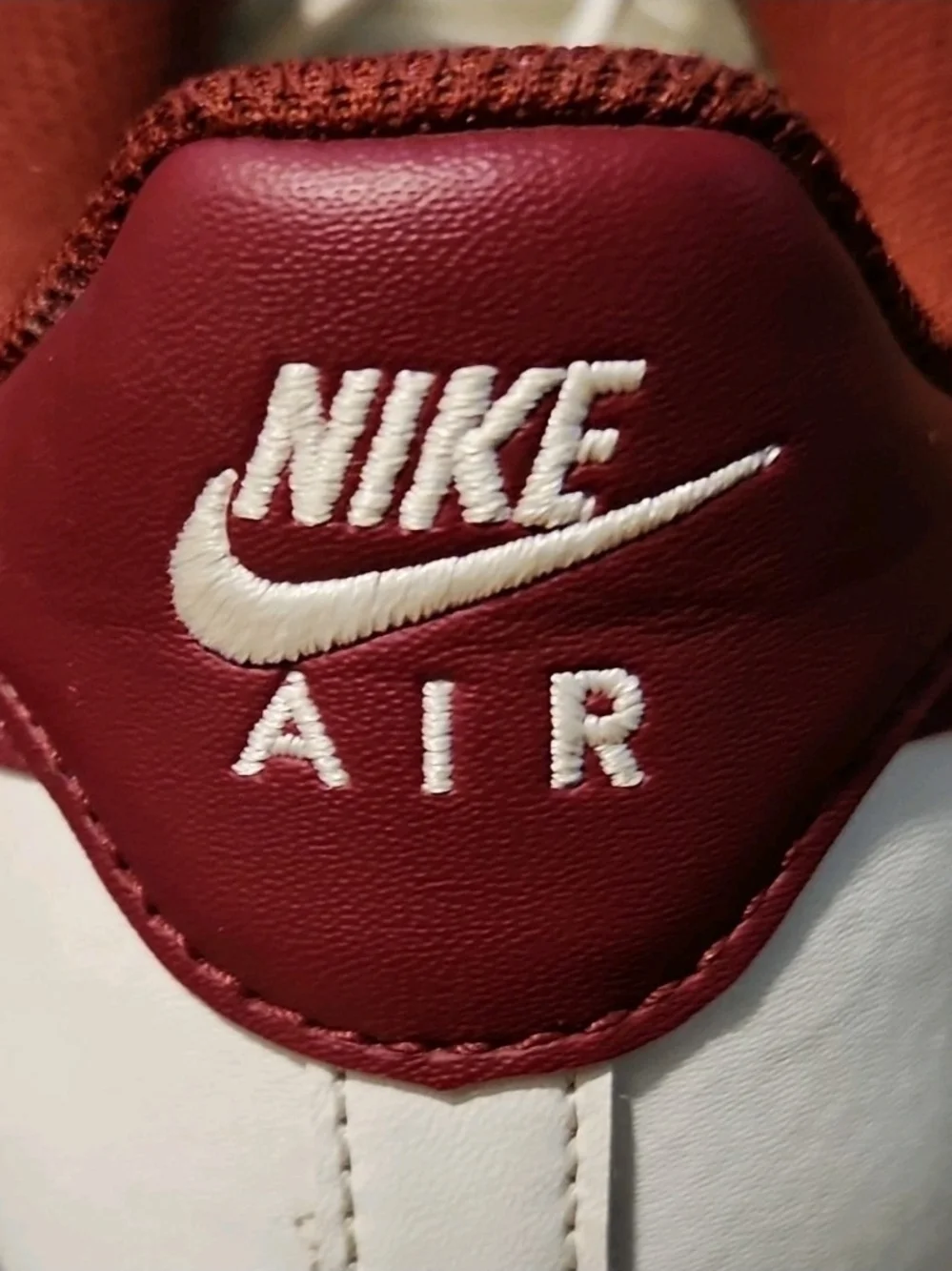 Size 7 Youth Nike Air Force 1 GS 'White Team Red'  No Box Used